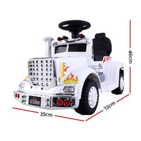 Rigo Kids Electric Ride On Car Truck Motorcycle Motorbike Toy Cars 6V White thumbnail