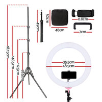 Embellir Ring Light 19" Tripod Stand Pink thumbnail