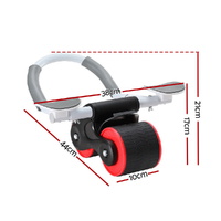 Everfit Ab Roller Automatic Rebound Abdominal Wheel with Knee Pad Home Gym Sport thumbnail