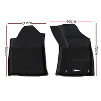 Weisshorn Car Rubber Floor Mats Compatible For Toyota Hilux Dual Cab 2015-2022 thumbnail