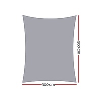 Instahut Waterproof Shade Sail Shade cloth 220GSM Canopy 3x5m thumbnail