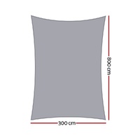 Instahut Waterproof Shade Sail Shade cloth Canopy 220GSM 3x8m thumbnail