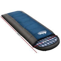 Weisshorn Sleeping Bag Single Thermal Camping Hiking Tent Blue -20°C thumbnail