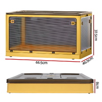 Artiss Storage Box Container Foldable Stackable 5 Sides Open Transparent 115L thumbnail