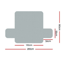 Artiss Sofa Cover Couch Covers 3 Seater 100% Water Resistant Grey thumbnail