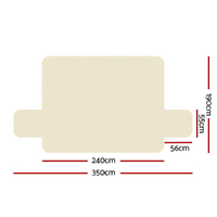 Artiss Sofa Cover Couch Covers 4 Seater 100% Water Resistant Beige thumbnail