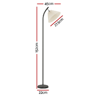 Artiss Floor Lamp LED Light Stand Modern Home Living Room Office Reading White thumbnail