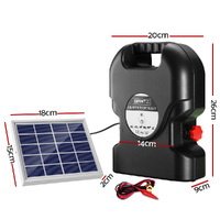 Giantz Fence Energiser 15KM Solar Powered 0.8J Electric thumbnail