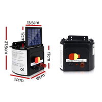 Giantz Fence Energiser 3KM Solar Powered 0.1J Electric Fencing Charger thumbnail