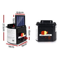 Giantz Fence Energiser 5KM Solar Powered 0.15J Electric Fencing Charger thumbnail