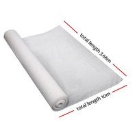 Instahut 50% Shade Cloth 3.66x10m Shadecloth Wide Heavy Duty White thumbnail