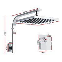 Cefito 8'' Rain Shower Head Wall Arm Square High Pressure Mixer Tap Chrome thumbnail