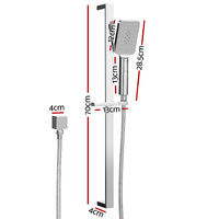 Handheld Shower Head Set 3.1'' High Pressure Silver thumbnail