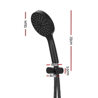 Handheld Shower Head Holder 4.7'' High Pressure Black thumbnail