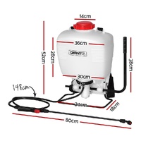 Giantz Weed Sprayer 15L Knapsack Backpack Plastic thumbnail