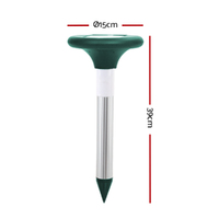 Gardeon Snake Repeller Set of 12 Solar LED Pulse Plus Ultrasonic Pest Rodent Repellent thumbnail