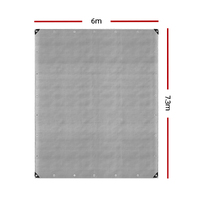 Instahut Tarp Tarpaulin 6x7.3m Canvas Camping Heavy Duty Sun Cover thumbnail