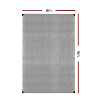 Instahut Tarp Tarpaulin 6x9m Canvas Camping Heavy Duty Sun Cover thumbnail