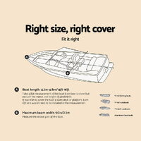 Seamanship 14- 16ft Boat Cover Trailerable Marine Grade 600D thumbnail