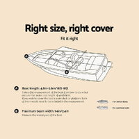 Seamanship 16-18.5ft Boat Cover Trailerable Marine Grade 600D thumbnail
