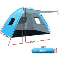 Weisshorn Camping Tent Beach Portable Hiking Sun Shade Shelter Fishing 4 Person thumbnail