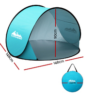 Weisshorn Pop Up Beach Tent Camping Portable Sun Shade Shelter Fishing thumbnail