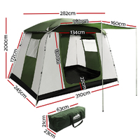 Weisshorn Camping Tent 6 Person Tents Family Hiking Dome thumbnail