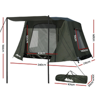 Weisshorn Camping Tent Instant Up 2-3 Person Tents Outdoor Hiking Shelter thumbnail
