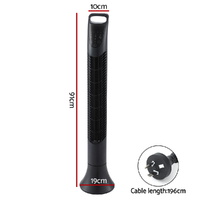 Devanti Tower Fan Oscillating 3 Speeds with Remote 91cm thumbnail