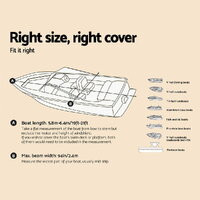 Seamanship Boat Cover 19-21ft Trailerable Jumbo Marine Grade Heavy Duty Grey thumbnail