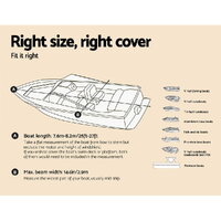 Seamanship Boat Cover 25-27ft Trailerable Jumbo Marine 600D Heavy Duty Grey thumbnail
