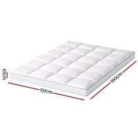 Giselle Bedding Mattress Topper Pillowtop Bamboo 10cm Double thumbnail