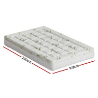 Giselle Bedding Mattress Topper Pillowtop Bamboo 7.5cm King Single thumbnail