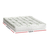 Giselle Bedding Mattress Topper Pillowtop Bamboo 7.5cm Queen thumbnail