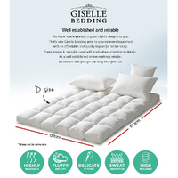 Giselle Bedding Mattress Topper Pillowtop Protector Pad Double thumbnail