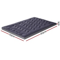 Giselle 5cm Mattress Topper Pillowtop toppers Bamboo Charcoal Queen thumbnail