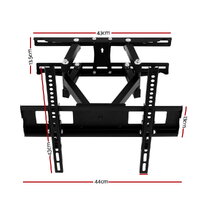 Artiss TV Wall Mount Bracket for 23"-55" LED LCD Full Motion Dual Strong Arms thumbnail