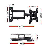Artiss TV Wall Mount Bracket for 17"-42" LED LCD TVs Full Motion Strong Arms thumbnail