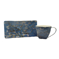 Van Gogh Almond Blossom Cup & Saucer Set - Fine Bone China thumbnail