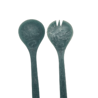 Blue Resin Salad Server Set -Handcrafted thumbnail