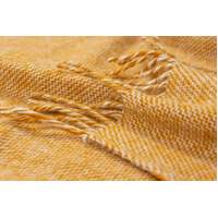 Cambridge Throw - 100% NZ Wool -  Mustard thumbnail