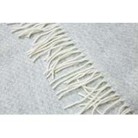 Chiswick Throw - Merino Wool/Cashmere - Light Grey thumbnail