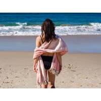 PORTSEA TURKISH COTTON TOWEL - CORAL thumbnail