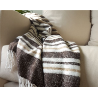 Richmond Throw - Reclaimed Wool Blend - Tan thumbnail