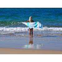 SORRENTO TURKISH COTTON TOWEL - OCEAN thumbnail