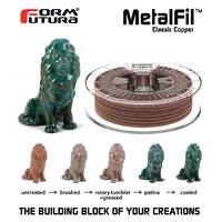 Copper-filled PLA based filament MetalFil - Classic Copper 1.75mm 1500 gram Natural Composite 3D Printer Filament thumbnail