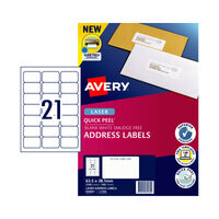 AVERY Laser Label QP L7160 21Up Pack of 100 thumbnail