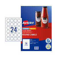 AVERY Label Gls Rd L7147 40mm Pack of 240 thumbnail