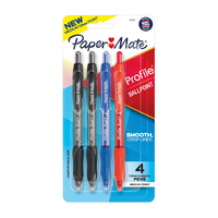 PAPER MATE Profile BP 1.0mm RT Pack of 4 Box of 6 thumbnail