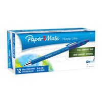 PAPER MATE Flexi Grip Retractable Ball Pen 0.8mm Blu Box of 12 thumbnail